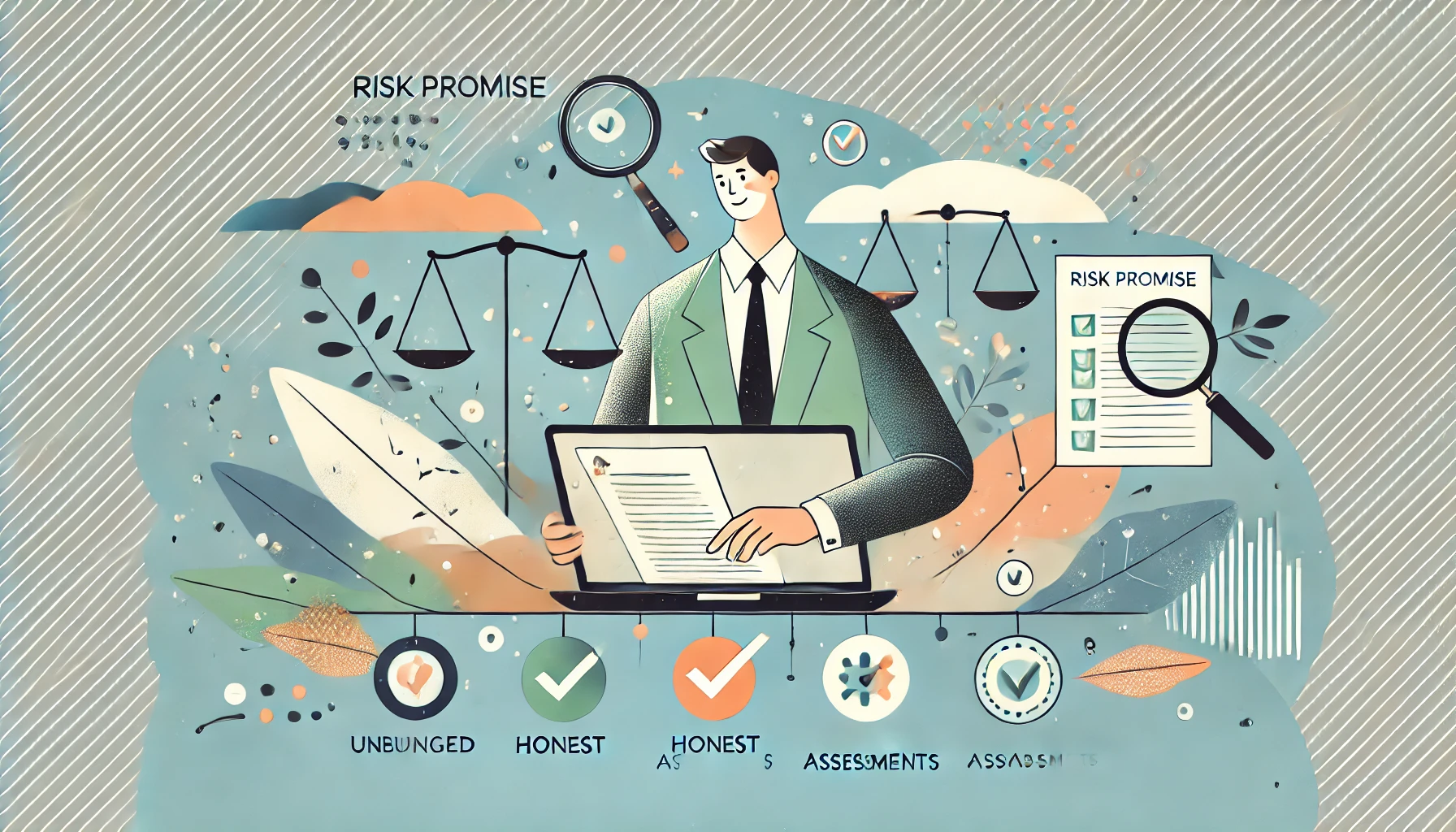 Assessor evaluating a business idea